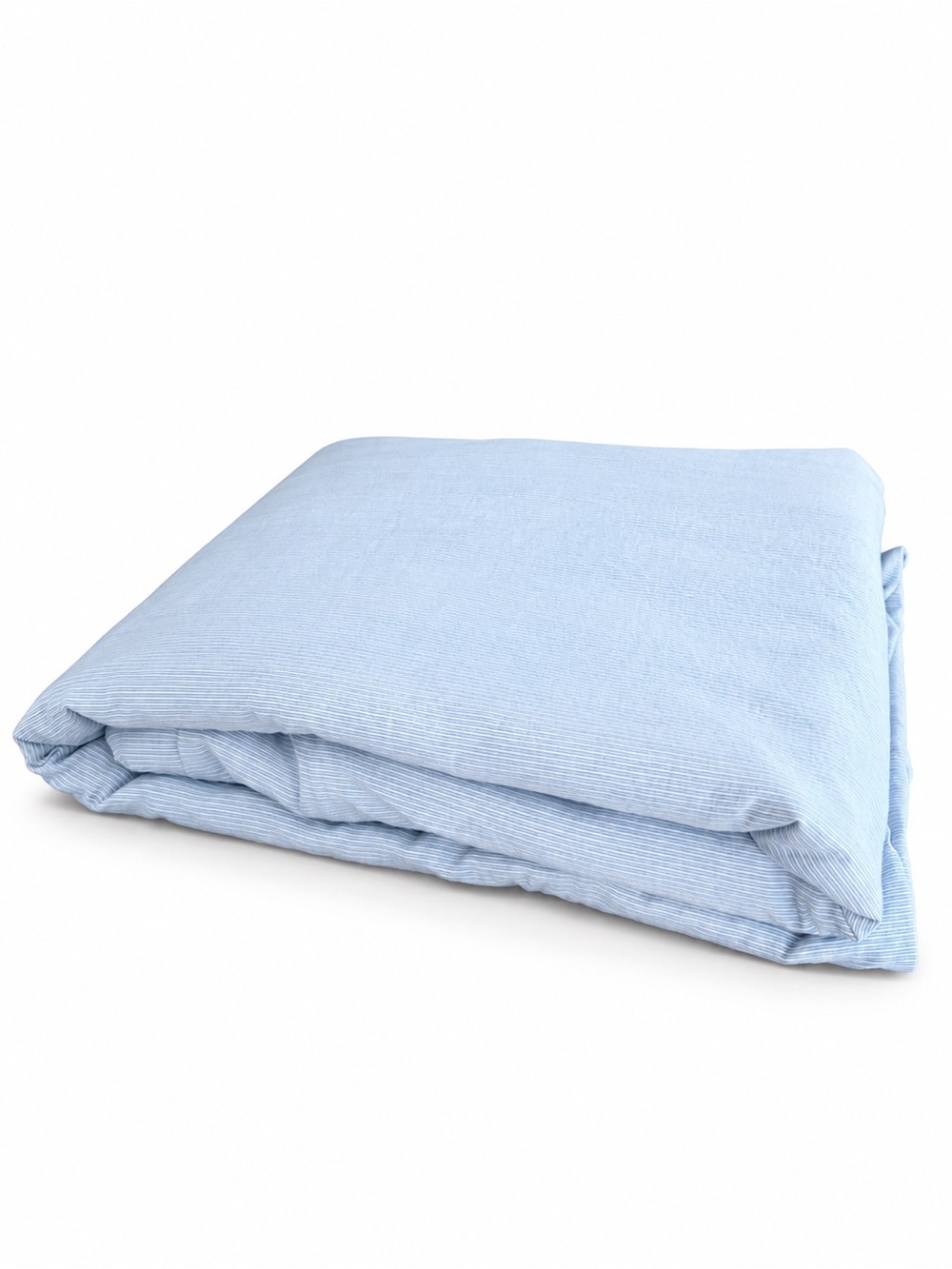 Matouk King Duvet Cover Blue White Ticking Stripe Cotton